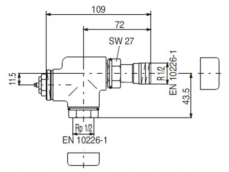 Oventrop ������������ "E" ������, ���� 1/2 art 1163252